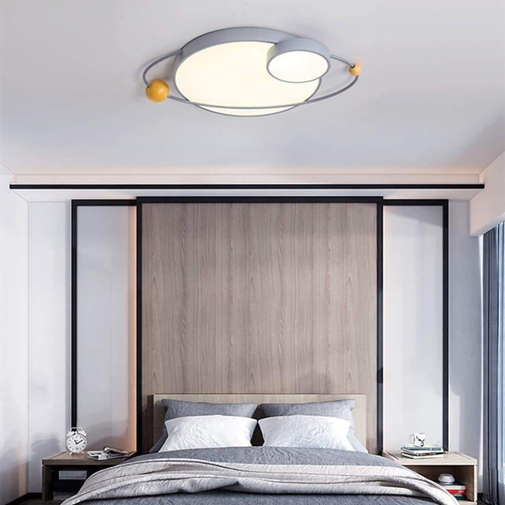 Circle Globe Dimmable LED Flush Mount Light