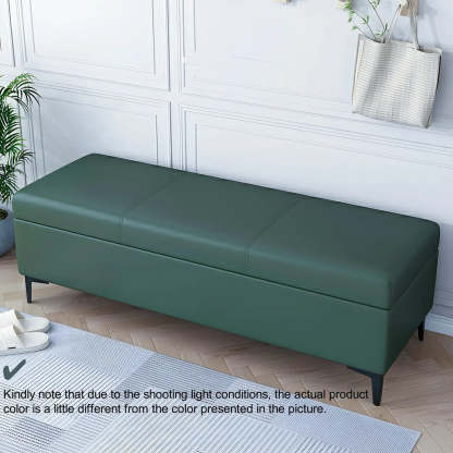 Upholstered Flip Top Entryway Bench with Legs — Dark Coffee