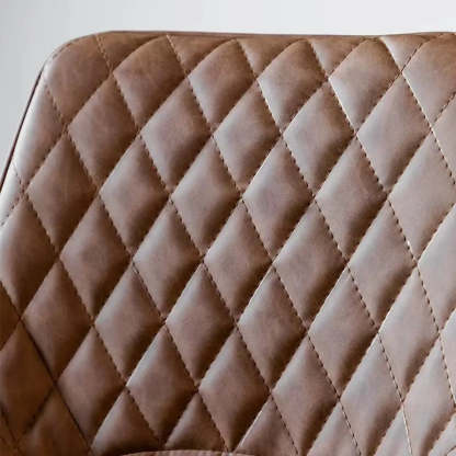 Upholstered Modern Back Bar Stool with Metal Legs