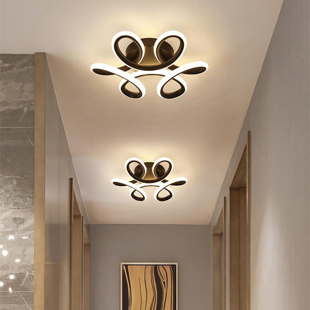 Waves Flower LED Modern Ceiling Light Fixture Flush Mount Lighting Ceiling Lamp-Lighom