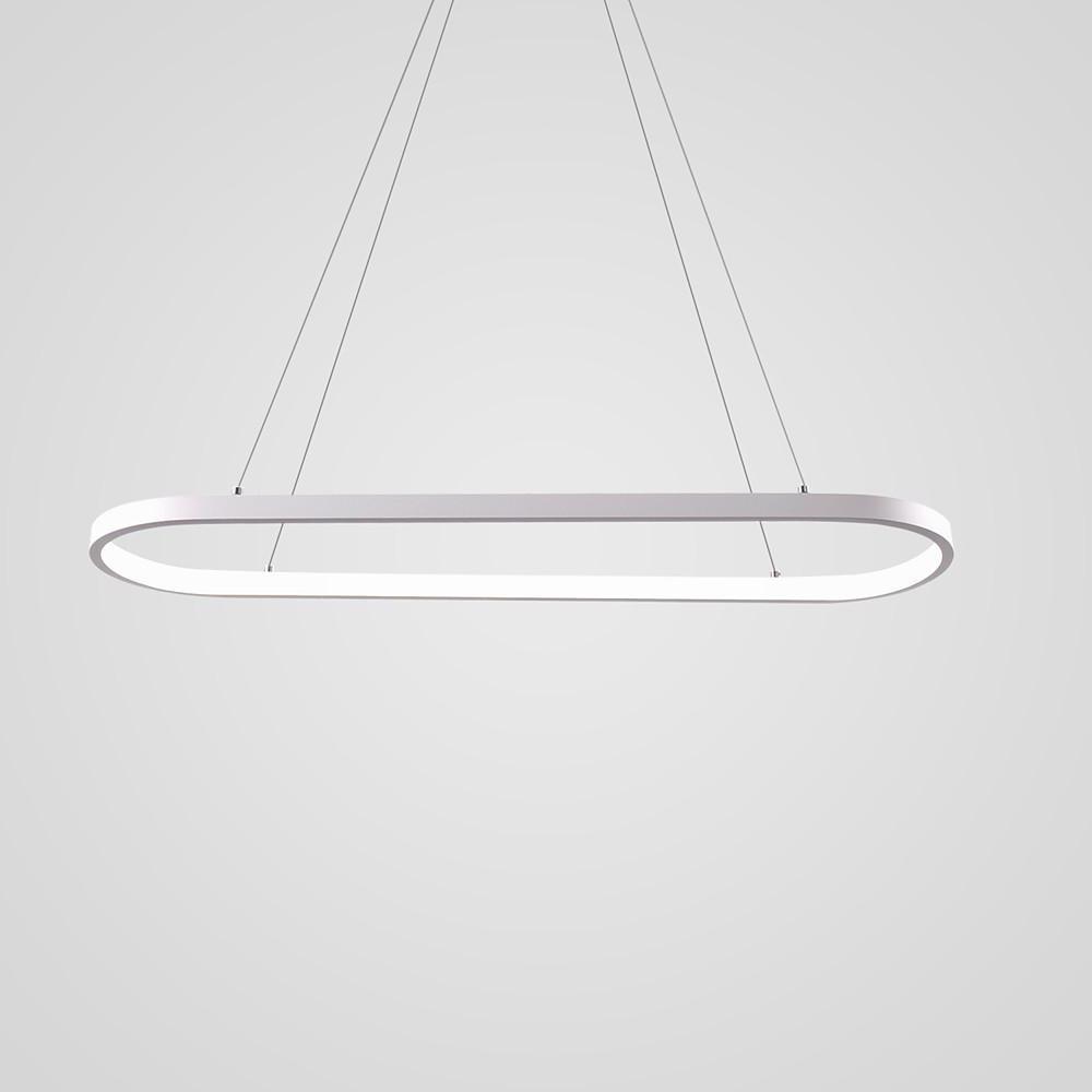 Rectangular Curves Dining Room Chandeliers Metal Modernist Pendant Lighting-Lighom