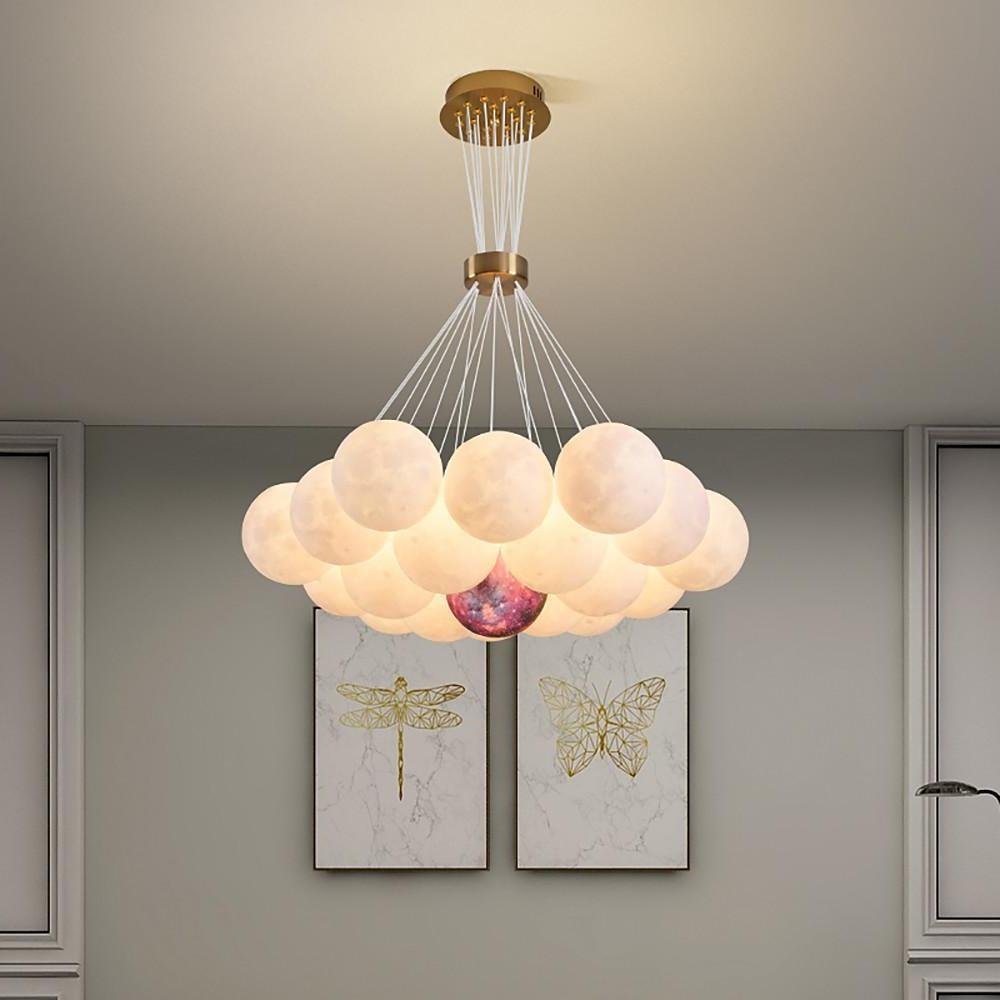Modern Cluster Globe Chandelier Pendant Light Island Lights Hanging Lamp-Lighom
