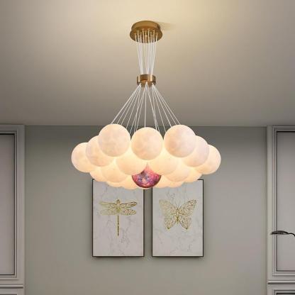 Modern Cluster Globe Chandelier Pendant Light Island Lights Hanging Lamp-Lighom