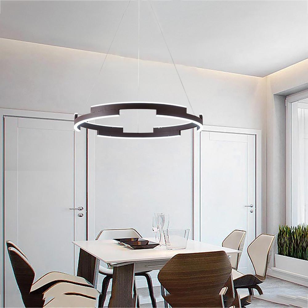 Modern Geometrical Circle Chandelier Pendant Light for Bedroom-Lighom