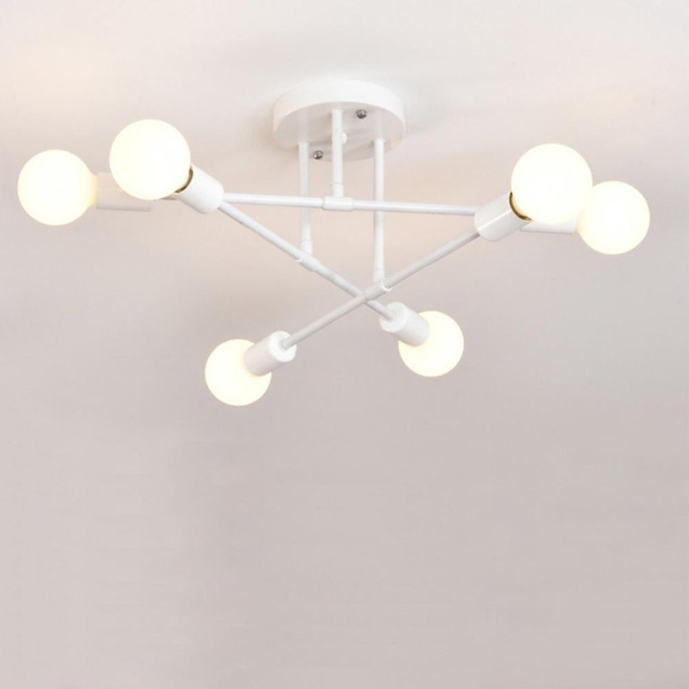 Modern LED Nordic Geometric Sputnik Semi-Flush Ceiling Light