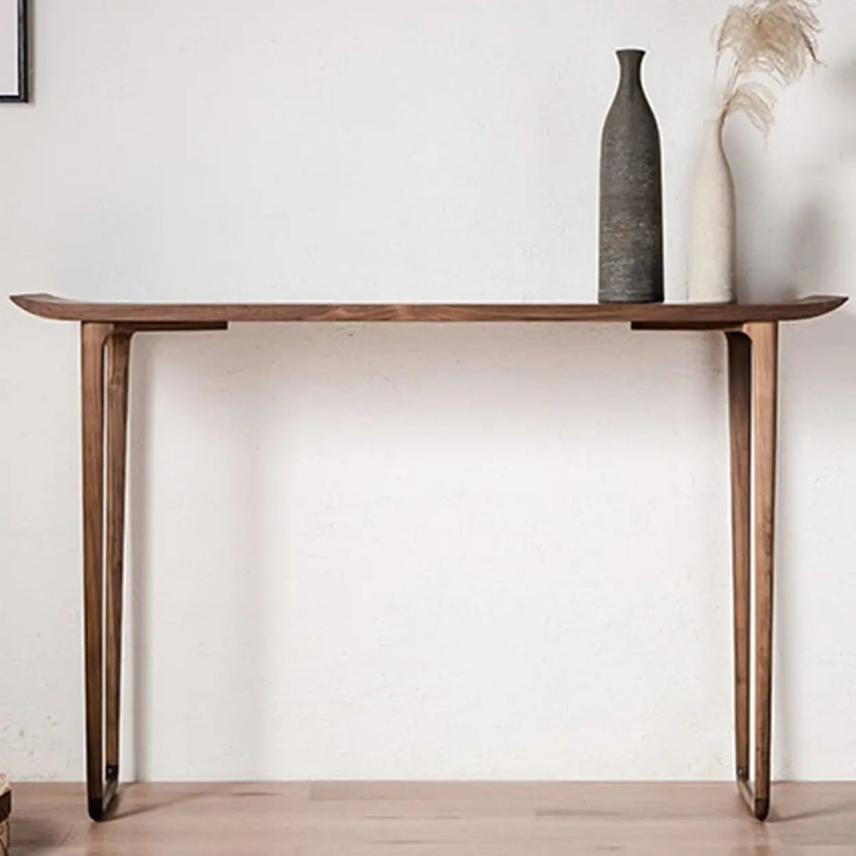 Versatile Rectangular Elm Cocoa Entryway Table