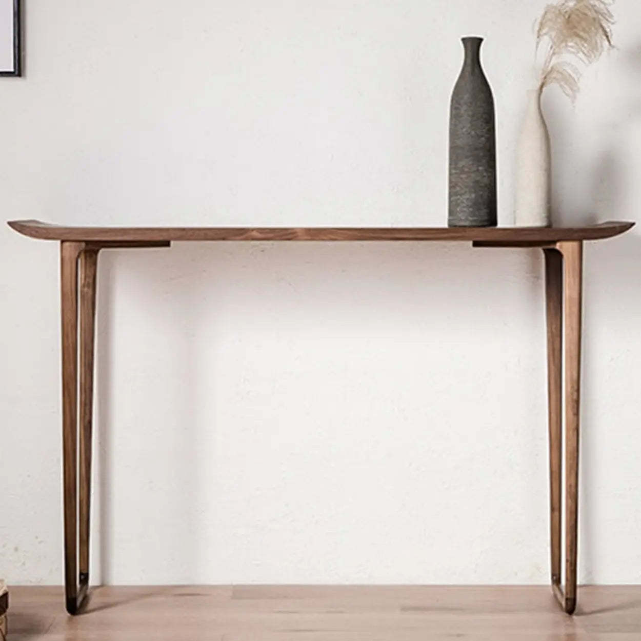 Versatile Rectangular Elm Cocoa Entryway Table