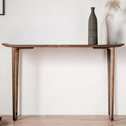 Versatile Rectangular Elm Cocoa Entryway Table