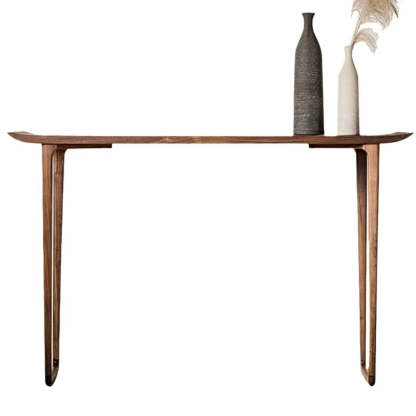 Versatile Rectangular Elm Cocoa Entryway Table