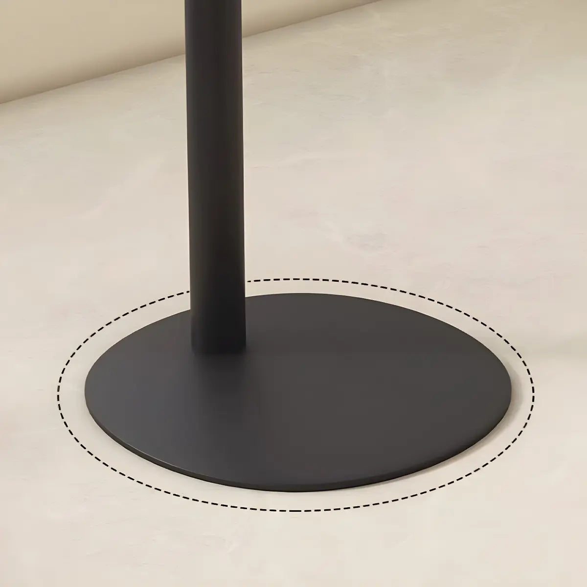 Oval Metal C-Shaped End Table