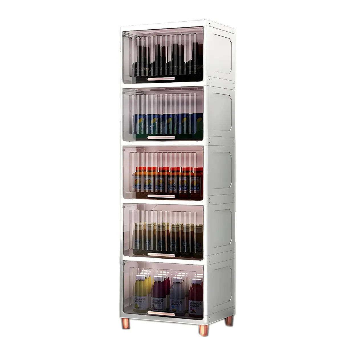 Gray Acrylic Vertical Lingerie Organizer Chest