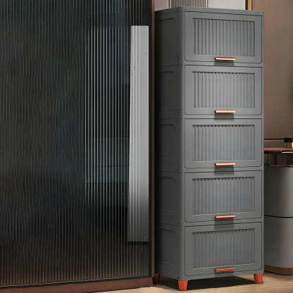 Gray Acrylic Vertical Lingerie Organizer Chest