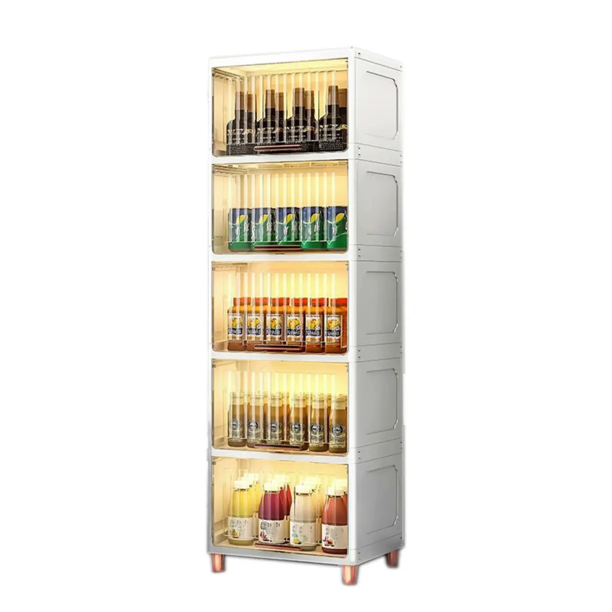 Gray Acrylic Vertical Lingerie Organizer Chest