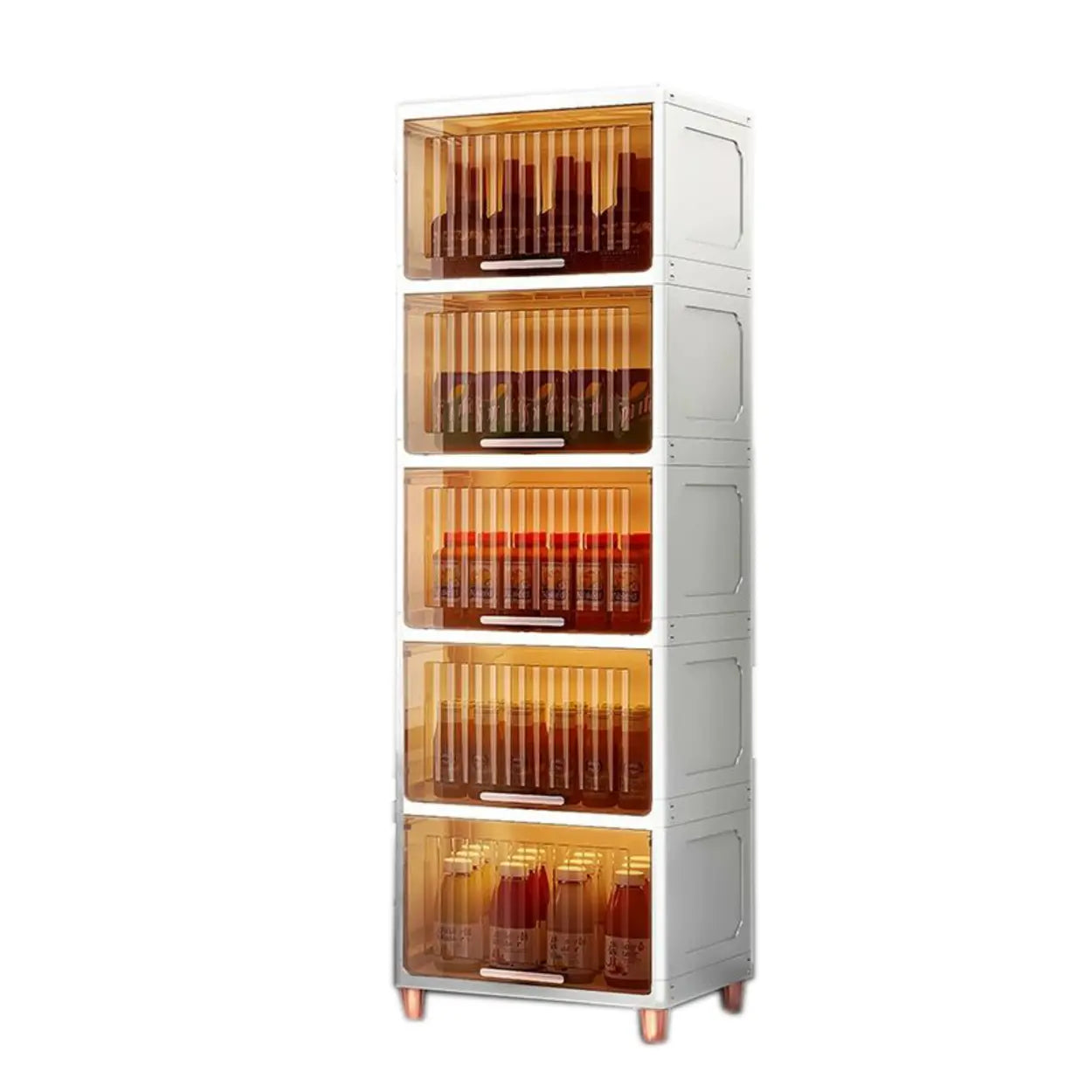 Gray Acrylic Vertical Lingerie Organizer Chest