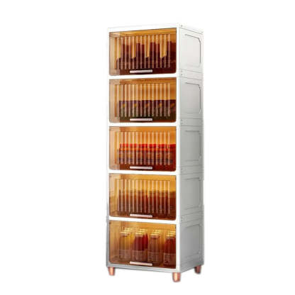 Gray Acrylic Vertical Lingerie Organizer Chest