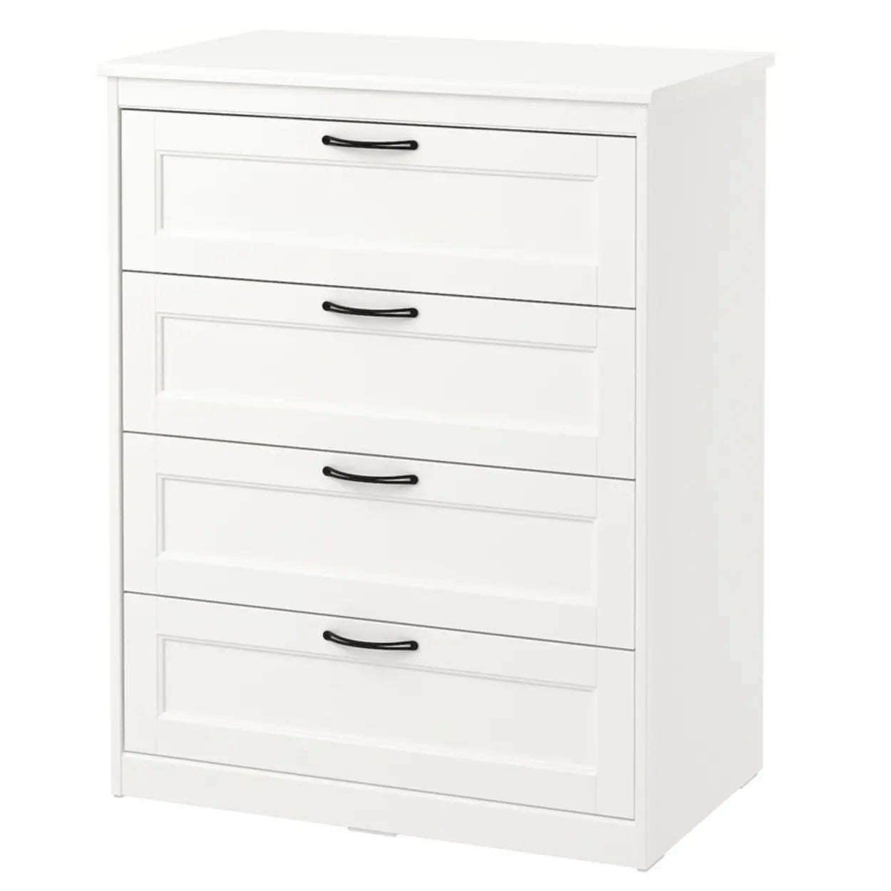 Modern home vertical brown dressers in wood — 32" L x 20" W x 41" H / White