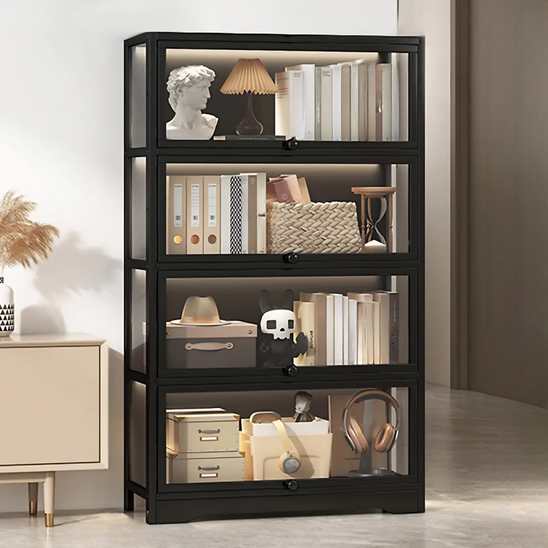 Vertical Narrow Display Bookcase