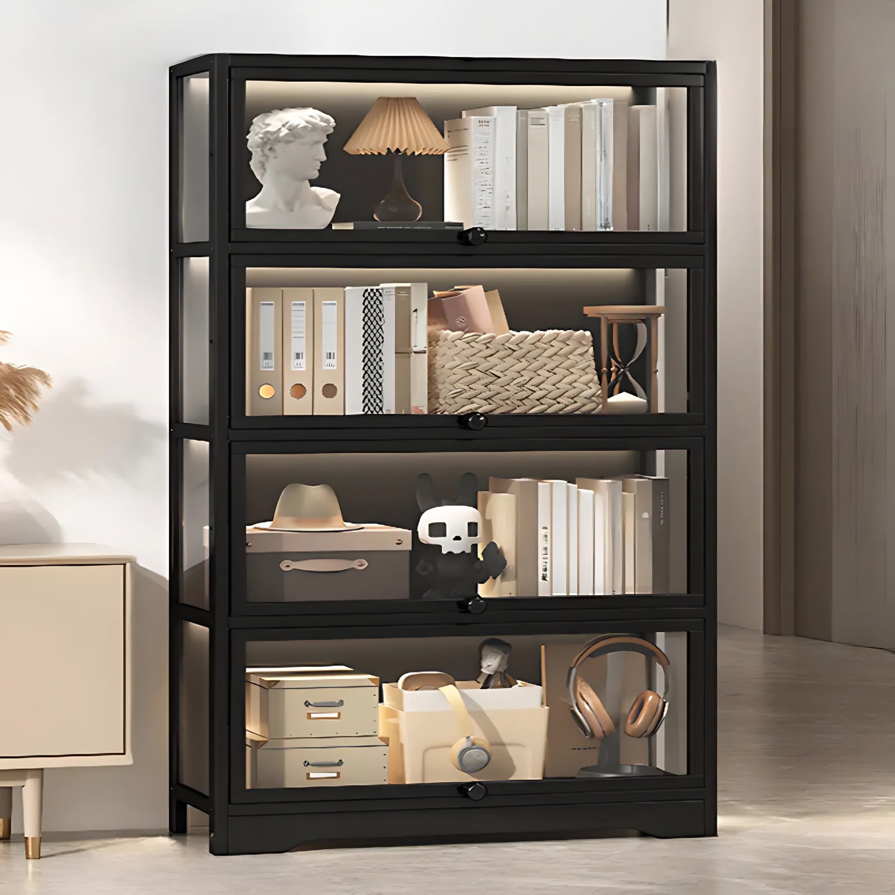Vertical Narrow Display Bookcase