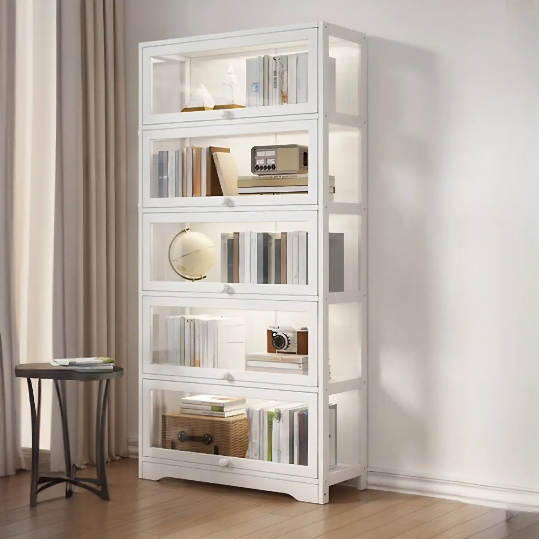 Vertical Narrow Display Bookcase