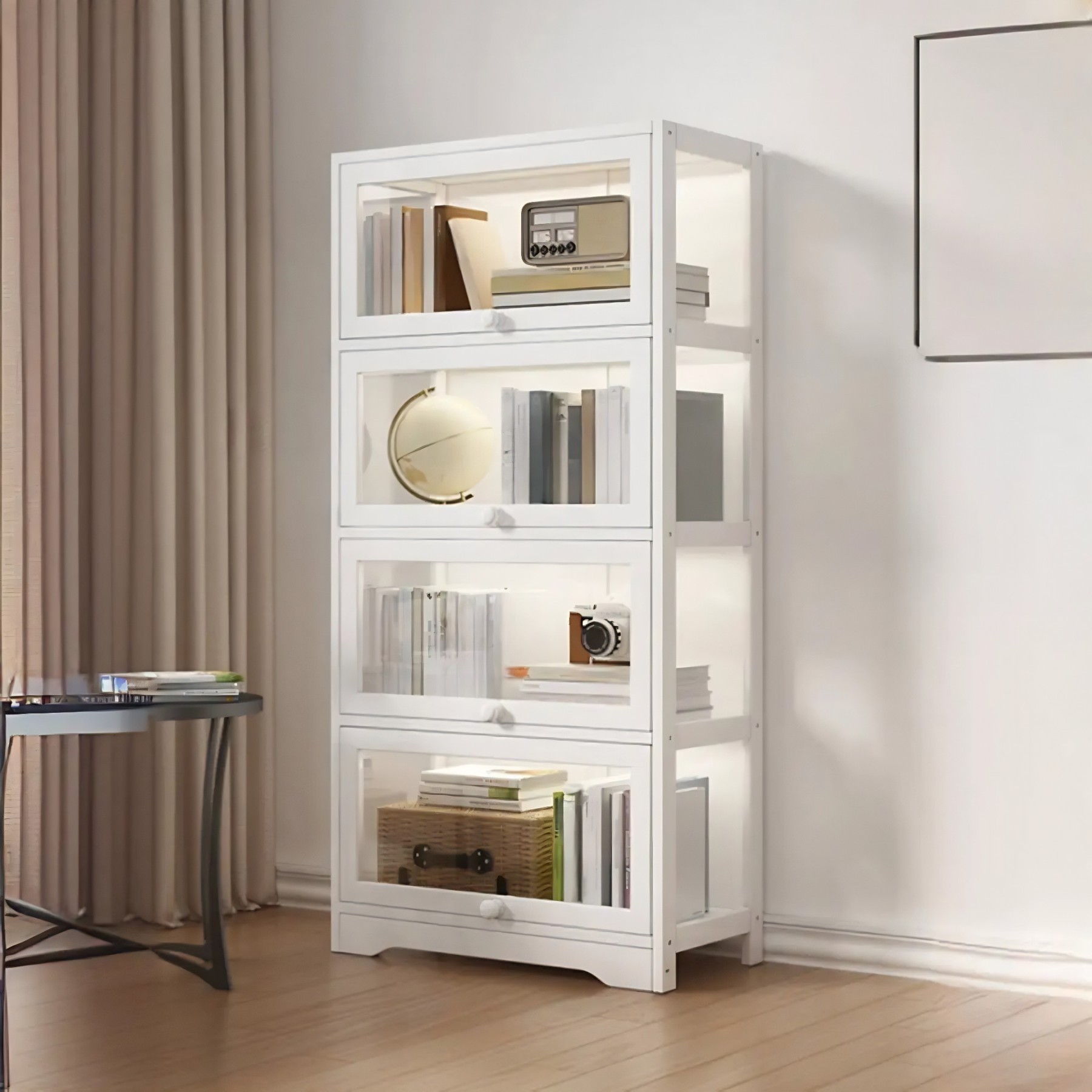 Vertical Narrow Display Bookcase