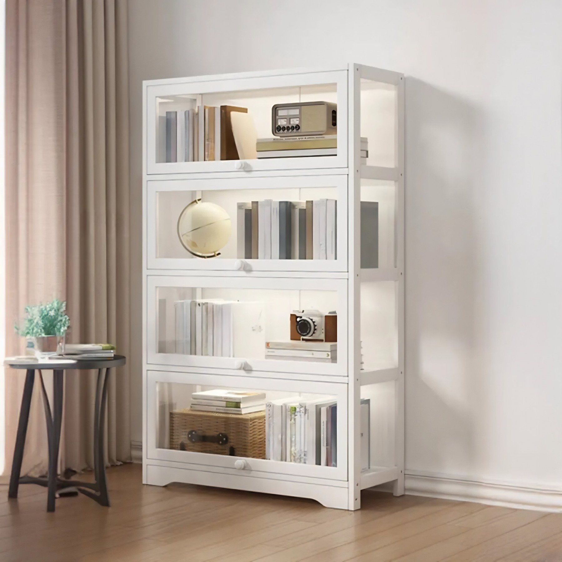 Vertical Narrow Display Bookcase