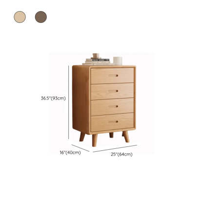 Natural Wood Vertical Drawer Bachelor Chest