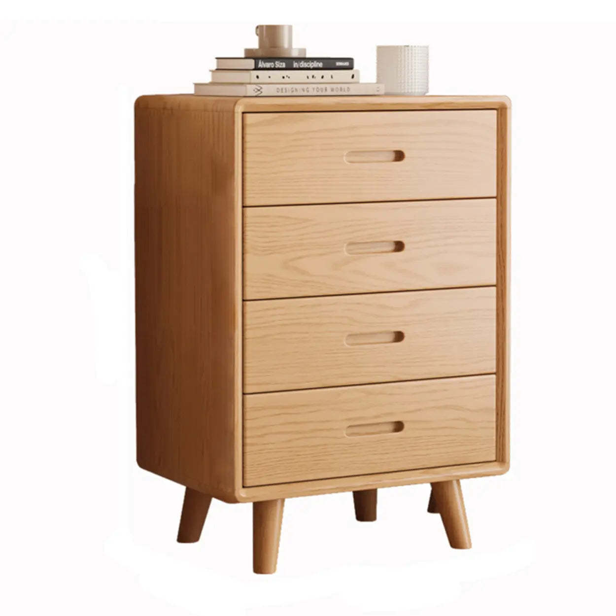 Lighom modern decor home wood dressers — 25" L x 16" W x 37" H / Natural
