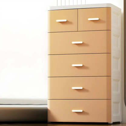 White Plastic Vertical Storage Dresser