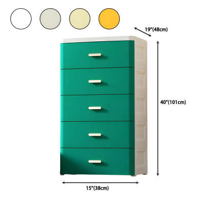 White Plastic Vertical Storage Dresser