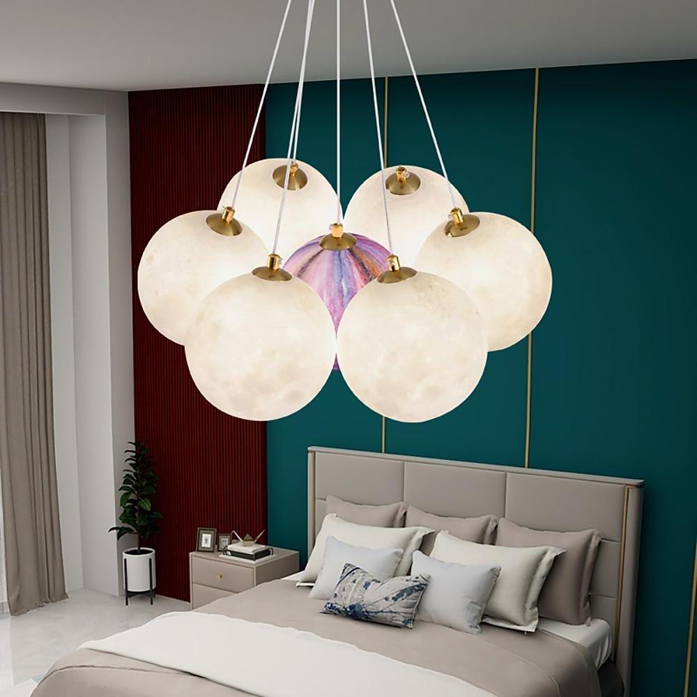 Modern Cluster Globe Chandelier Pendant Light Island Lights Hanging Lamp-Lighom