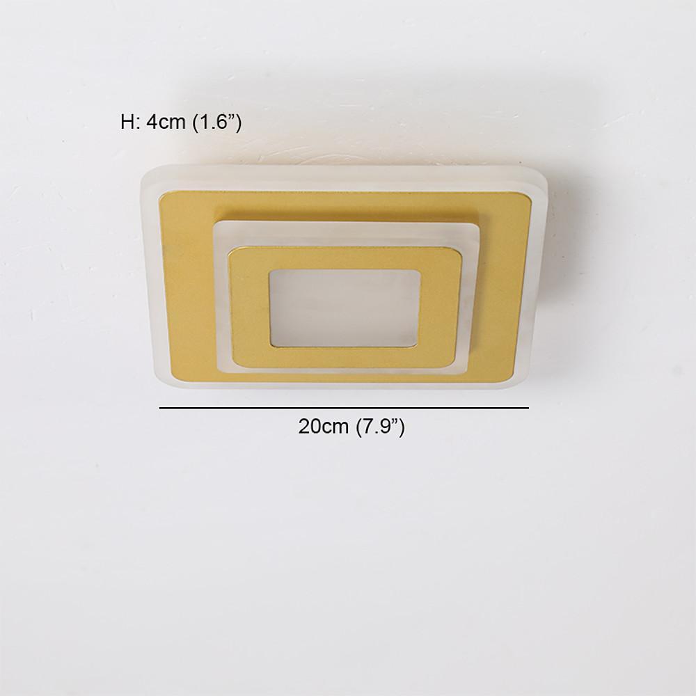 Multi-Square LED Hallway Entryway Flush Mount Light
