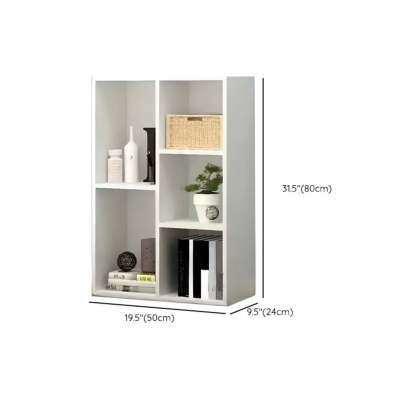 Vintage Brown Closed Vertical Timber Bookcase