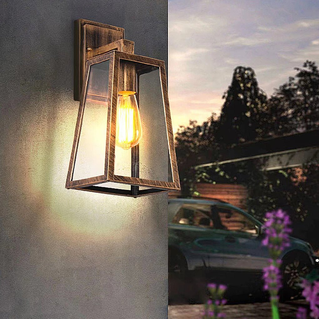Vintage Industrial Style Glass Sconce Waterproof Outdoor Wall Lights Wall Lamp-Lighom