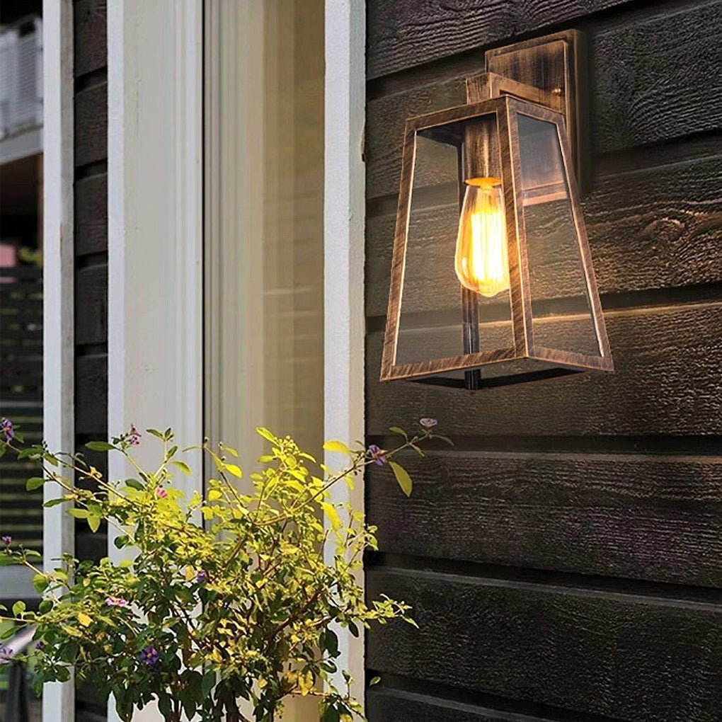 Vintage Industrial Style Glass Sconce Waterproof Outdoor Wall Lights Wall Lamp-Lighom