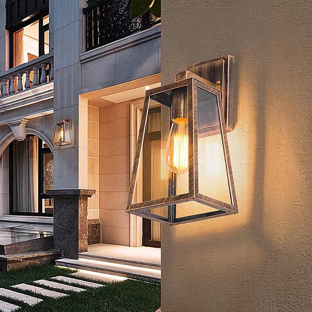 Vintage Industrial Style Glass Sconce Waterproof Outdoor Wall Lights Wall Lamp-Lighom
