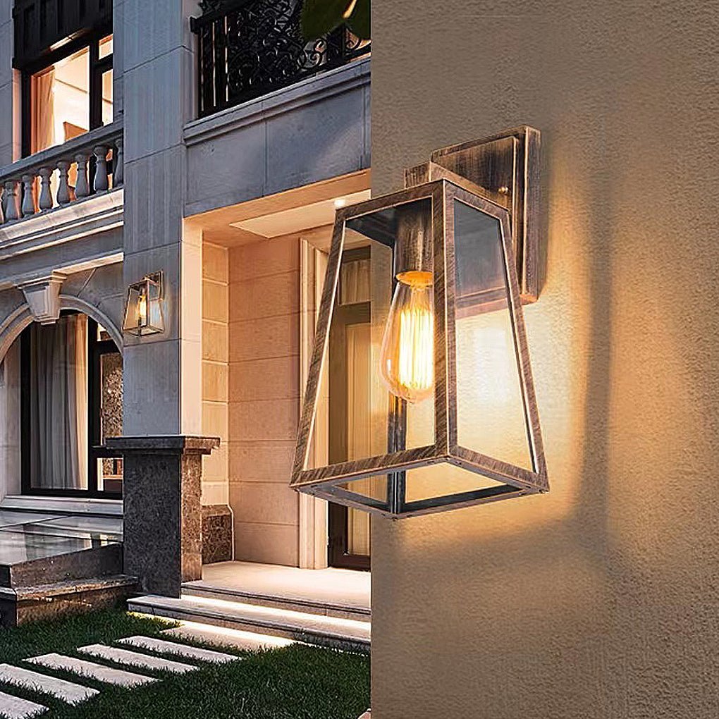 Vintage Industrial Style Glass Sconce Waterproof Outdoor Wall Lights Wall Lamp-Lighom