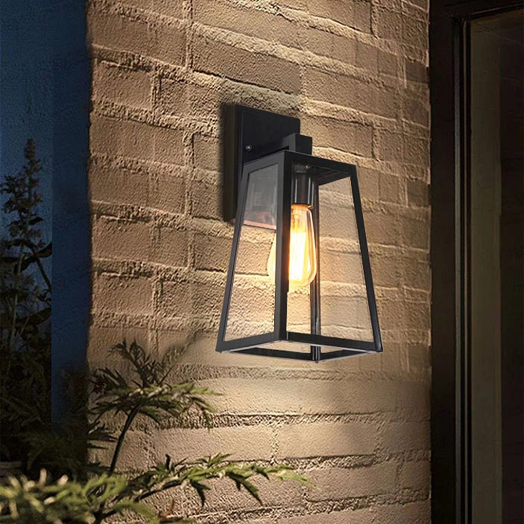 Vintage Industrial Style Glass Sconce Waterproof Outdoor Wall Lights Wall Lamp-Lighom