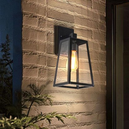 Vintage Industrial Style Glass Sconce Waterproof Outdoor Wall Lights Wall Lamp-Lighom