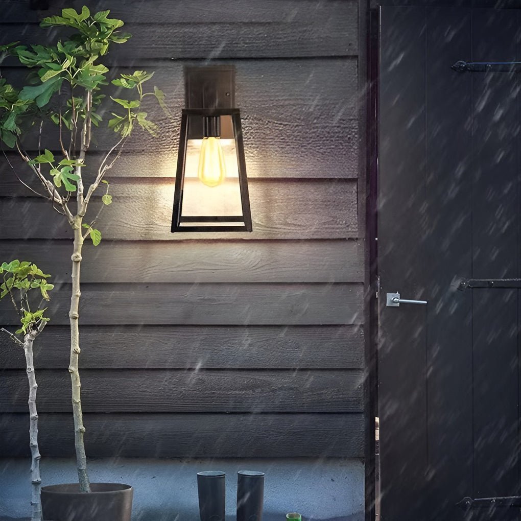 Vintage Industrial Style Glass Sconce Waterproof Outdoor Wall Lights Wall Lamp-Lighom