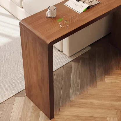 Vintage Wood Space-Saving Breakfast Bar Stool with Shelves — Table Only
