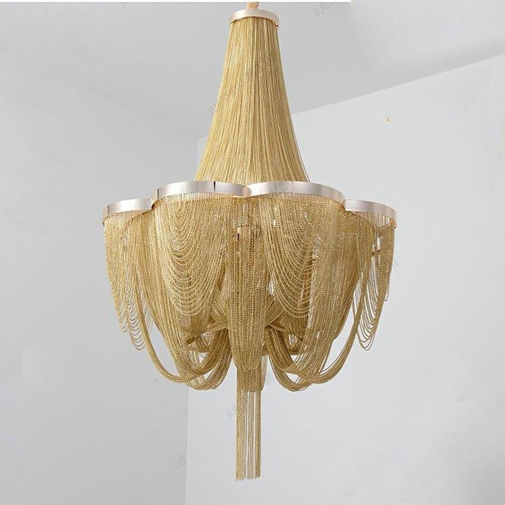 Silver Chandelier Metal Kitchen Dining Room Lighting Ceiling Light 6 Lights-Lighom