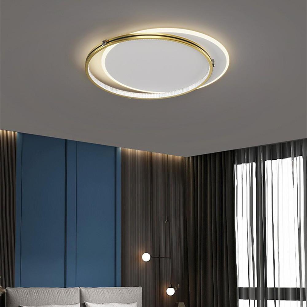 2-Circle Metal Dimmable LED Flush Mount