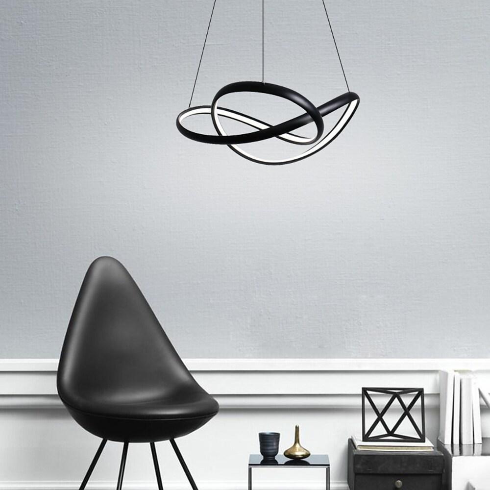 Interweaving Curved Dimmable LED Adjustable Modern Pendant