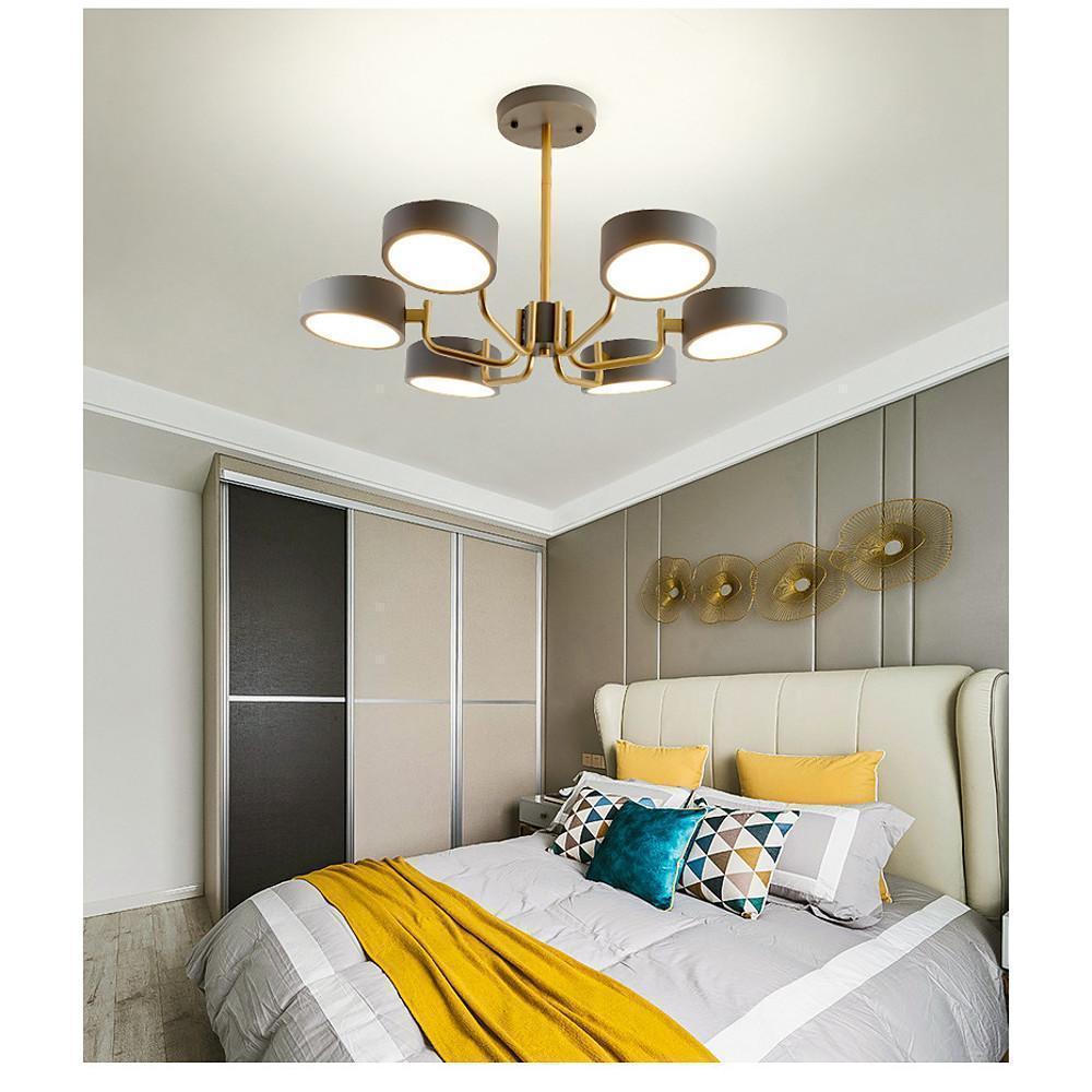 6 Light Modernist LED Flush Mount Ceiling Light for Bedroom-Lighom