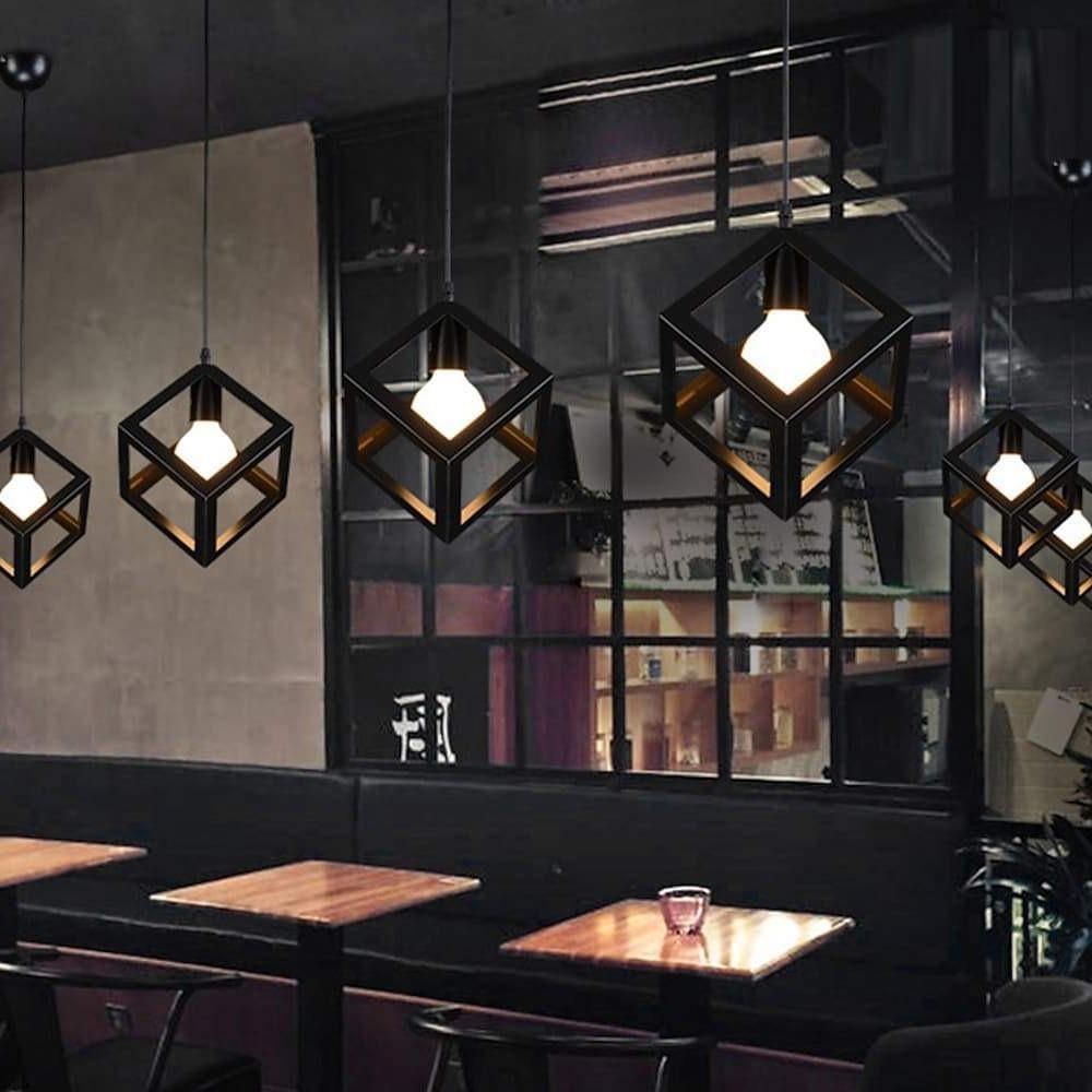 Modern Geometric LED Kitchen Island Pendant Light