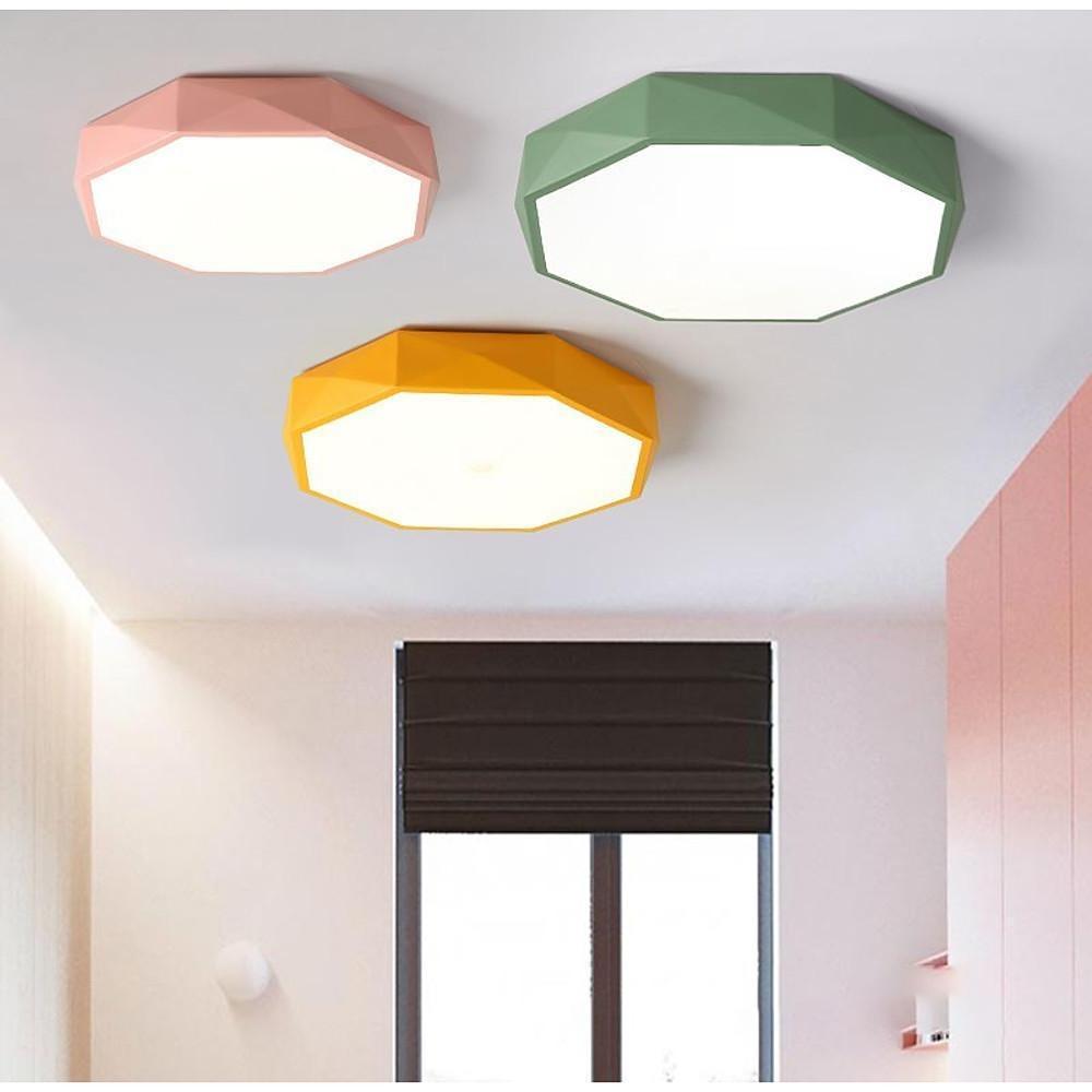 Octagonal Bedroom LED Flush Mount Kids Light