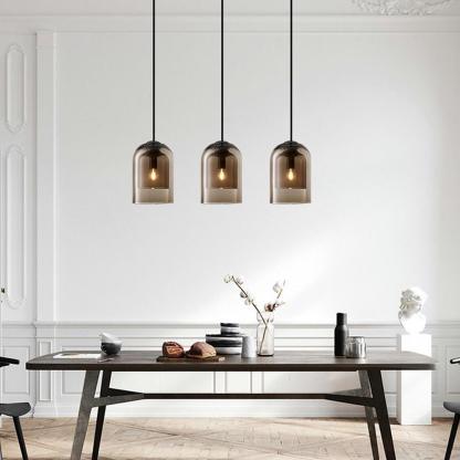 Nordic Glass Metal Industrial Pendant Light for Living Room Ceiling Light-Lighom