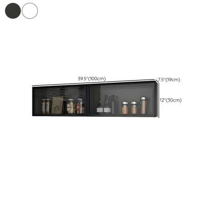 Wall-Mounted Kitchen Glass China Cabinet