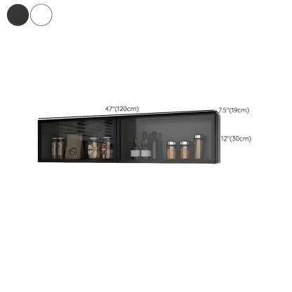 Wall-Mounted Kitchen Glass China Cabinet