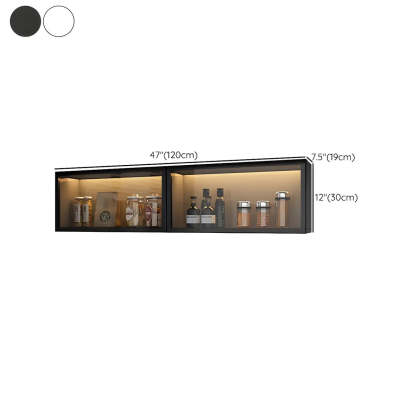 Wall-Mounted Kitchen Glass China Cabinet